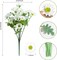 Citrus; 12 Bundles Artificial Daisies Flowers Outdoor Fake Plants Fake Foliage Greenery Faux Plants for Graves Hanging Outside Planter Window Box Wedding Decoration; Category:Bundles & Bouquets; Image:6